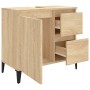 Armario de baño madera contrachapada roble Sonoma 65x33x60 cm de , Muebles de baño - Ref: Foro24-819831, Precio: 78,88 €, Des...