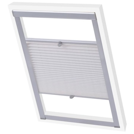 Persiana plisada blanca MK06 de , Persianas y estores - Ref: Foro24-133529, Precio: 44,44 €, Descuento: %