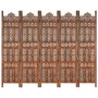 Screen 5 panels hand carved brown mango wood 200x165 cm by , Room dividers - Ref: Foro24-285326, Price: 244,02 €, Discount: %