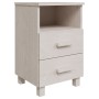 HAMAR bedside table solid white pine wood 40x35x62 cm by vidaXL, Nightstands - Ref: Foro24-340413, Price: 65,34 €, Discount: %