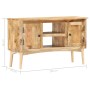 Aparador de madera maciza de mango 100x35x60 cm de , Aparadores - Ref: Foro24-285862, Precio: 259,12 €, Descuento: %