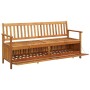 Garden storage bench solid acacia wood 170 cm by , garden benches - Ref: Foro24-310281, Price: 354,72 €, Discount: %