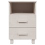 HAMAR bedside table solid white pine wood 40x35x62 cm by vidaXL, Nightstands - Ref: Foro24-340413, Price: 65,34 €, Discount: %