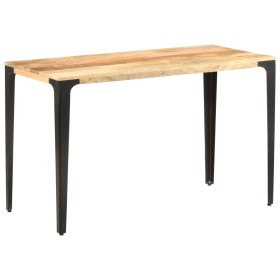 Mesa de comedor de madera maciza de mango 120x60x76 cm de , Mesas de cocina y de comedor - Ref: Foro24-286362, Precio: 217,99...