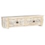 Solid white mango wood TV cabinet 140x30x35 cm by , TV Furniture - Ref: Foro24-286388, Price: 307,72 €, Discount: %