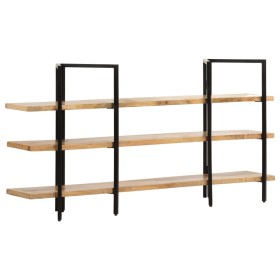 3-tier solid mango wood shelf 160x31x80 cm by , Bookcases and shelves - Ref: Foro24-286604, Price: 214,10 €, Discount: %