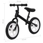 Schwarzes 10-Zoll-Fahrrad ohne Pedale von vidaXL, Treten oder schieben Sie Fahrzeuge - Ref: Foro24-93191, Preis: 40,99 €, Rab...