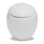 WC toilet hanging on the wall white egg design by , Bathrooms - Ref: Foro24-240374, Price: 154,53 €, Discount: %