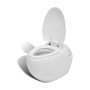 Inodoro WC colgado en la pared diseño huevo blanco de , Baños - Ref: Foro24-240374, Precio: 154,99 €, Descuento: %