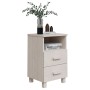 HAMAR bedside table solid white pine wood 40x35x62 cm by vidaXL, Nightstands - Ref: Foro24-340413, Price: 65,34 €, Discount: %