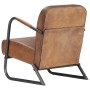 Light brown genuine leather relax armchair by , Armchairs - Ref: Foro24-282901, Price: 248,41 €, Discount: %