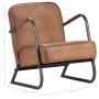 Light brown genuine leather relax armchair by , Armchairs - Ref: Foro24-282901, Price: 248,41 €, Discount: %