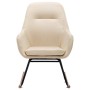 Cream fabric rocking chair by , Rocking chairs - Ref: Foro24-289539, Price: 173,97 €, Discount: %