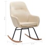 Cream fabric rocking chair by , Rocking chairs - Ref: Foro24-289539, Price: 173,97 €, Discount: %