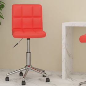 Silla de oficina giratoria de cuero sintético rojo de , Sillas de oficina - Ref: Foro24-334459, Precio: 61,99 €, Descuento: %