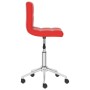 Silla de oficina giratoria de cuero sintético rojo de , Sillas de oficina - Ref: Foro24-334459, Precio: 61,55 €, Descuento: %