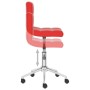 Silla de oficina giratoria de cuero sintético rojo de , Sillas de oficina - Ref: Foro24-334459, Precio: 61,55 €, Descuento: %