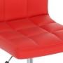 Silla de oficina giratoria de cuero sintético rojo de , Sillas de oficina - Ref: Foro24-334459, Precio: 61,55 €, Descuento: %