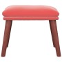 Pink velvet footstool 45x29.5x35 cm by , Ottomans - Ref: Foro24-341472, Price: 43,15 €, Discount: %