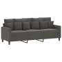 Sofá de 3 plazas terciopelo gris oscuro 180 cm de , Sofás - Ref: Foro24-348886, Precio: 274,90 €, Descuento: %