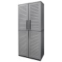 Garden storage cabinet PP gray and black 68x37x163 cm by , Lockers and storage cabinets - Ref: Foro24-151821, Price: 154,99 €...