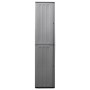 Garden storage cabinet PP gray and black 68x37x163 cm by , Lockers and storage cabinets - Ref: Foro24-151821, Price: 154,99 €...