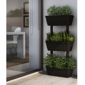 Planters 6 units anthracite gray 100 cm by , Pots and planters - Ref: Foro24-151823, Price: 79,99 €, Discount: %