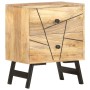 Mesita de noche de madera maciza de mango 40x30x50 cm de , Mesitas de noche - Ref: Foro24-285875, Precio: 111,01 €, Descuento: %