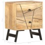 Mesita de noche de madera maciza de mango 40x30x50 cm de , Mesitas de noche - Ref: Foro24-285875, Precio: 111,01 €, Descuento: %