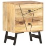 Mesita de noche de madera maciza de mango 40x30x50 cm de , Mesitas de noche - Ref: Foro24-285875, Precio: 111,01 €, Descuento: %