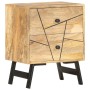 Mesita de noche de madera maciza de mango 40x30x50 cm de , Mesitas de noche - Ref: Foro24-285875, Precio: 111,01 €, Descuento: %