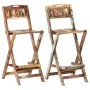 Foldable garden stools 2 pcs recycled solid wood by , Garden chairs - Ref: Foro24-285907, Price: 287,73 €, Discount: %