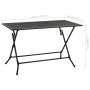 Anthracite steel mesh folding table 120x60x72 cm by , Garden tables - Ref: Foro24-310152, Price: 120,99 €, Discount: %