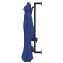 Wall umbrella with LEDs and metal pole 300 cm blue by , Umbrellas - Ref: Foro24-312529, Price: 119,99 €, Discount: %