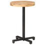 Round bistro table rough mango wood Ø50x75 cm by , Kitchen and dining tables - Ref: Foro24-320263, Price: 106,30 €, Discount: %