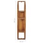 Yin Yang shelving solid teak wood 100x20x100 cm by , Shelves and shelves - Ref: Foro24-320772, Price: 255,19 €, Discount: %