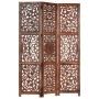 Screen 3 panels hand carved brown mango wood 120x165 cm by , Room dividers - Ref: Foro24-285338, Price: 173,33 €, Discount: %