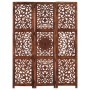 Screen 3 panels hand carved brown mango wood 120x165 cm by , Room dividers - Ref: Foro24-285338, Price: 173,33 €, Discount: %