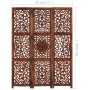 Screen 3 panels hand carved brown mango wood 120x165 cm by , Room dividers - Ref: Foro24-285338, Price: 173,33 €, Discount: %