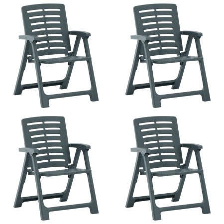 Garden chairs 4 units green plastic by , Garden chairs - Ref: Foro24-315840, Price: 151,42 €, Discount: %