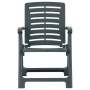 Garden chairs 4 units green plastic by , Garden chairs - Ref: Foro24-315840, Price: 151,42 €, Discount: %