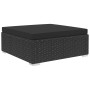 4-piece garden furniture set and black synthetic rattan cushions by , Garden sets - Ref: Foro24-46780, Price: 355,56 €, Disco...