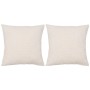 Cojines de terciopelo 45x45 cm blanco crudo 2 unidades de , Cojines - Ref: Foro24-132894, Precio: 29,44 €, Descuento: %