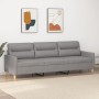 3-seater sofa in light gray fabric 210 cm by , Sofas - Ref: Foro24-348807, Price: 256,22 €, Discount: %