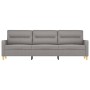 3-seater sofa in light gray fabric 210 cm by , Sofas - Ref: Foro24-348807, Price: 255,99 €, Discount: %