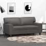 Gray synthetic leather 2-seater sofa 120 cm by , Sofas - Ref: Foro24-349008, Price: 224,99 €, Discount: %