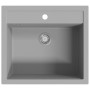 Granite kitchen sink with one gray basin by vidaXL, Sinks - Ref: Foro24-142955, Price: 184,79 €, Discount: %