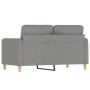 2-Sitzer-Sofa aus hellgrauem Stoff, 120 cm von , Sofas - Ref: Foro24-349081, Preis: 207,77 €, Rabatt: %