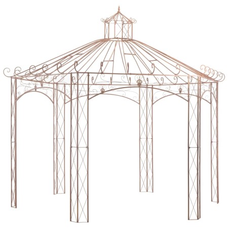 Antike braune Gartenpergola 4 m aus Eisen von , Zelte und Pavillons - Ref: Foro24-45439, Preis: 695,70 €, Rabatt: %