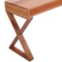 Computer desk solid natural mahogany wood 132x47x77cm by , Desks - Ref: Foro24-283848, Price: 244,86 €, Discount: %